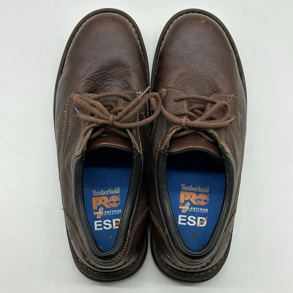 Timberland Pro Gladstone Leather Oxford Steel Toe Work Shoes Men's Size 12 Wide
